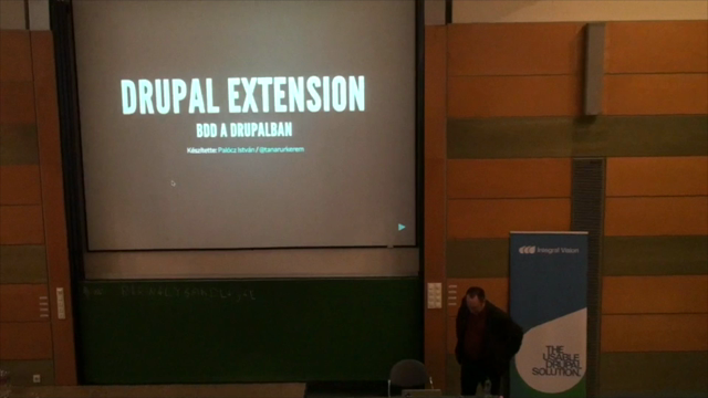 Palócz István - Drupal Extension - BDD a Drupalban